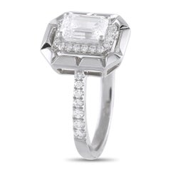 Anello con diamante in oro bianco 18 carati da 1,27 carati
