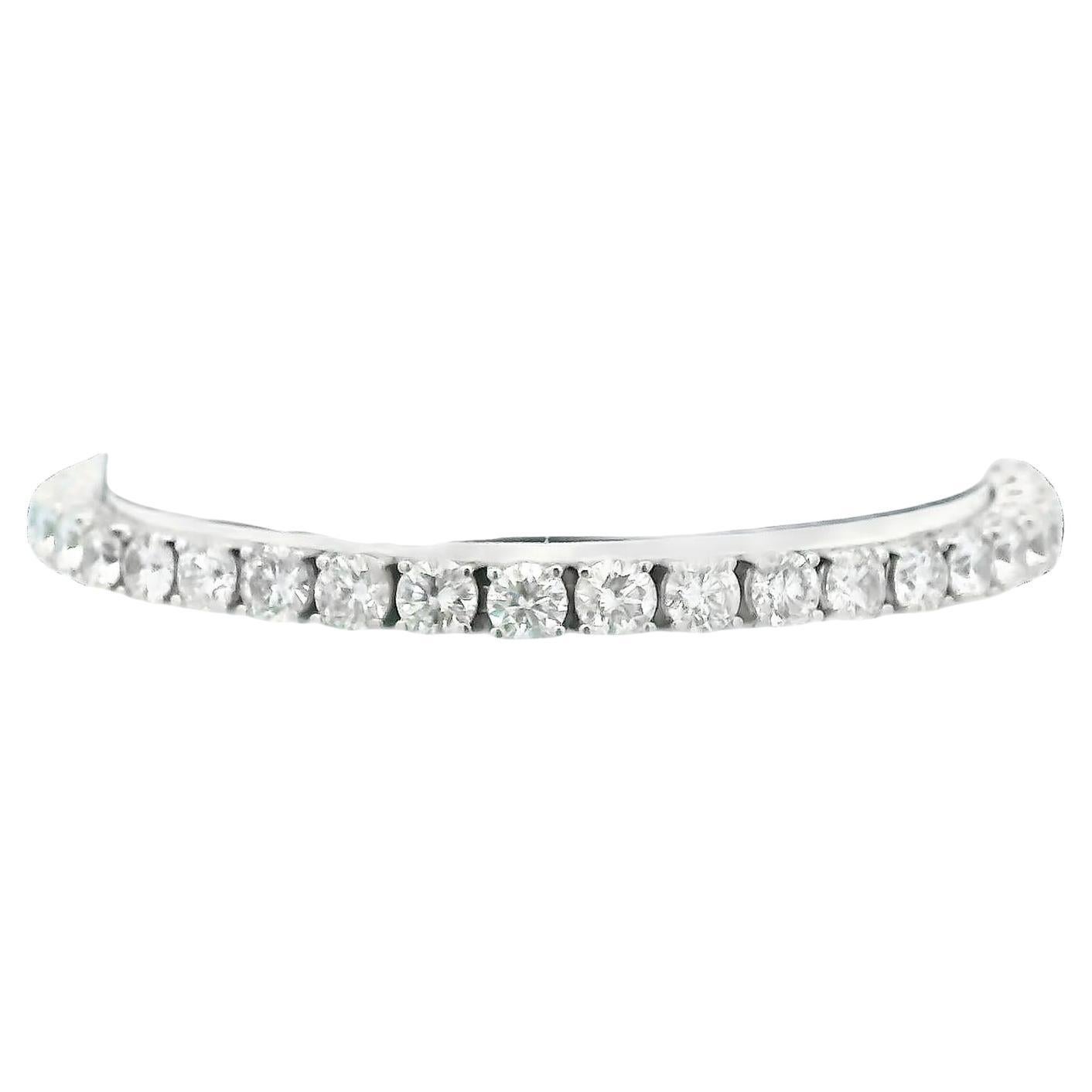 18K White Gold 12Ct Diamond Bracelet