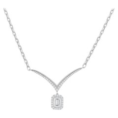 18K White Gold 1.33ct Diamond Necklace ANK-20060 18K White Gold 1.33ct Diamond Necklace ANK-20060