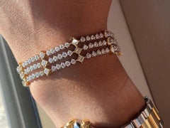 18 Karat White Gold 13.50 Carat Diamond Bracelet