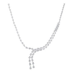 18K White Gold 13.50ct Diamond Necklace MF05-121025