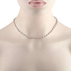 Collana con diamanti in oro bianco 18K 13,75ct ANK-20965