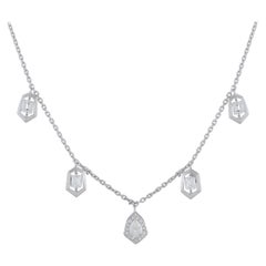 18K White Gold 1.37ct Diamond Necklace ANK-19828