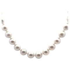 18K White Gold 14-18 mm South Sea Pearl Necklace