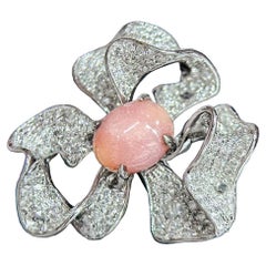 【Conchéa】Flame Petal Daisy Conch Pearl & Diamond Ring - 2.63ct