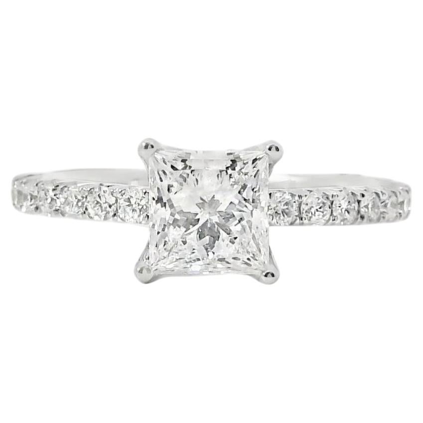18k White Gold 1.50ct Princess Cut Diamond Engagement Ring
