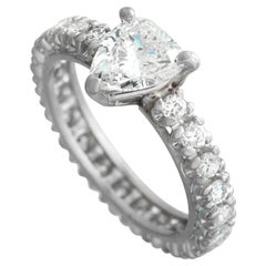 Anello a eternità con diamante da 1,52 carati in oro bianco 18K MF20-020226