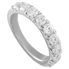 18K Weißgold 1,52ct Diamant Halb-Ewigkeit Band Ring MF06-111925