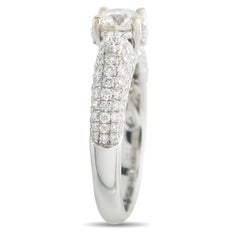 18K White Gold 1.54ct Diamond Ring MF01-031726