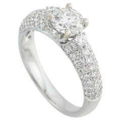 18K White Gold 1.54ct Diamond Ring MF01-031726