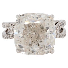 Anello in oro bianco 18 carati con diamante da 15,59 carati