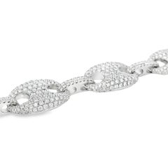 Bracelet en or blanc 18k 16.05ctw Gucci Link Diamond Bracelet