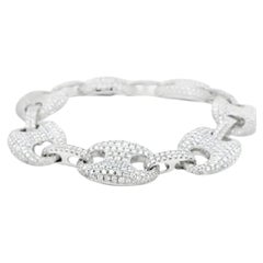 Bracelet en or blanc 18k 16.05ctw Gucci Link Diamond Bracelet
