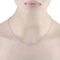 Collar de diamantes de oro blanco de 18 quilates de 1,65 ct