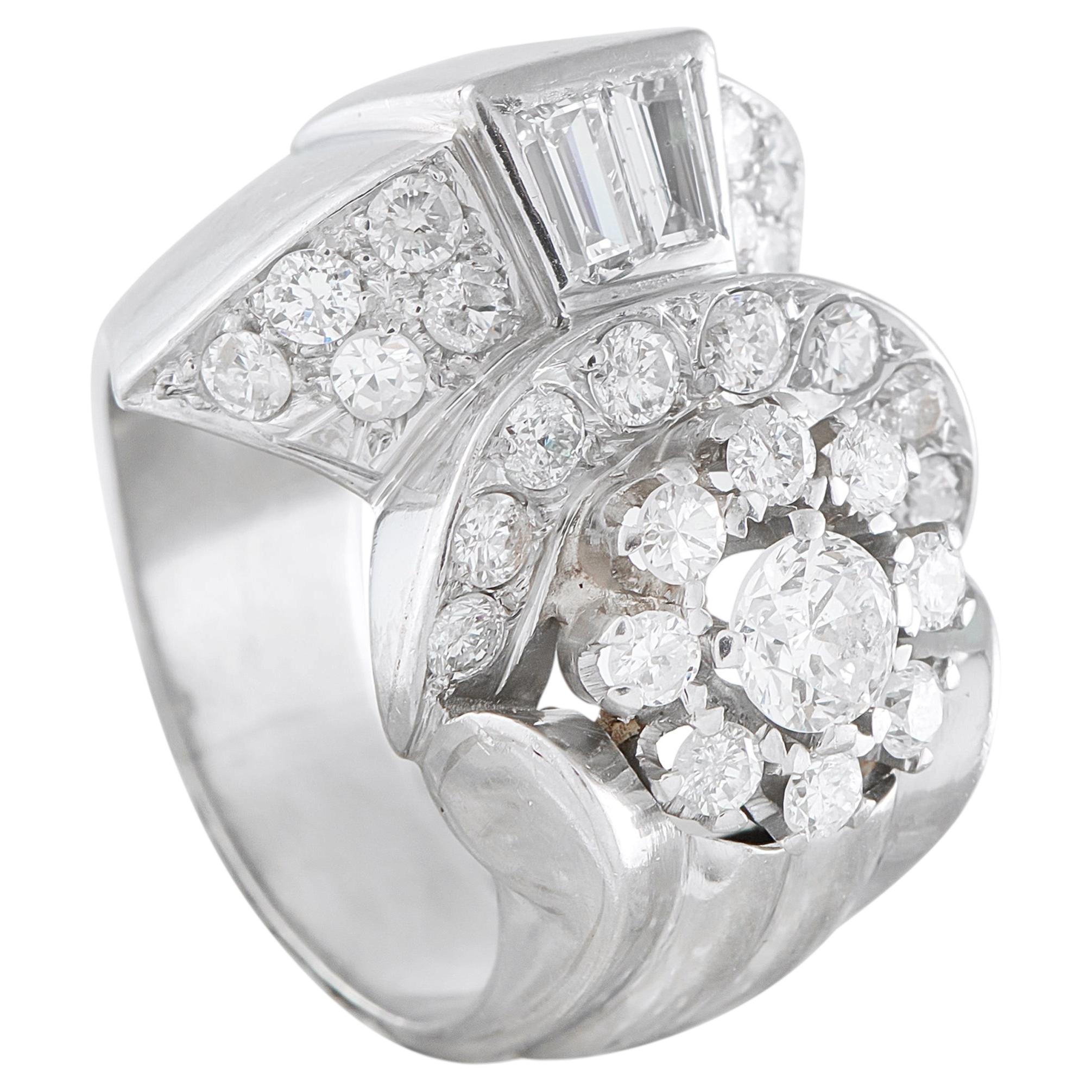 18K White Gold 1.65ct Diamond Ring MF22-050126