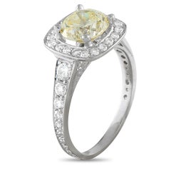 Anello in oro bianco 18 carati con diamante da 1,65 carati MF40-031726