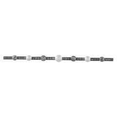 18K White Gold 1.80ct Diamond and Pearl Brooch MF22-022326