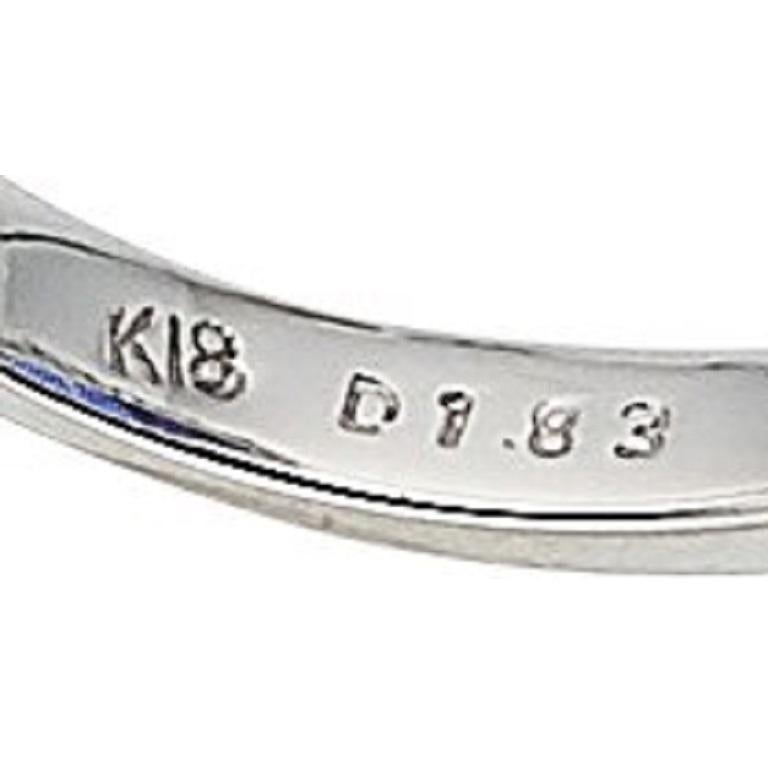 18k White Gold 18.22 Carat Tanzanite Ring with 1.83 Carat Diamonds, Size 6.5 For Sale 2