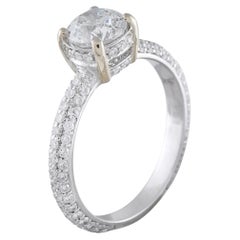 Anello in oro bianco 18 carati con diamante da 1,82 carati MF24-051826