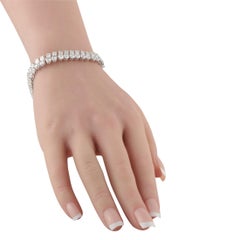 18K Weißgold 18,30ct Diamant-Armband ALB-21039
