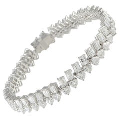 18K White Gold 18.30ct Diamond Bracelet ALB-21039