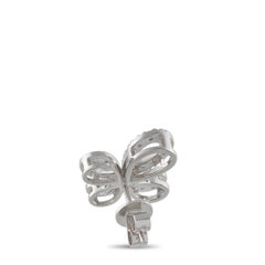 18K Weißgold 1,85ct Diamant Asymmetrische Blumenohrringe AER-20464