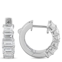 18K White Gold 1.85ct Diamond Earrings AER-18104-8