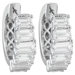 18K White Gold 1.85ct Diamond Earrings AER-18104-8