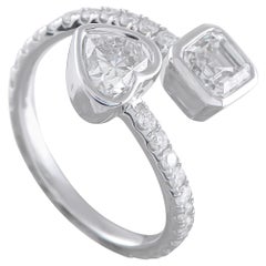 18K Weißgold 1,87ct Diamant Bypass Ring ALR-19079