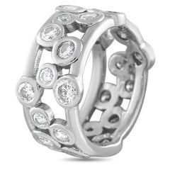 Anello in oro bianco 18 carati con diamante da 1,90 carati MF23-062426