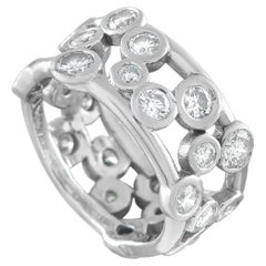 Anillo de oro blanco de 18 quilates con un diamante de 1,90 quilates MF23-062426