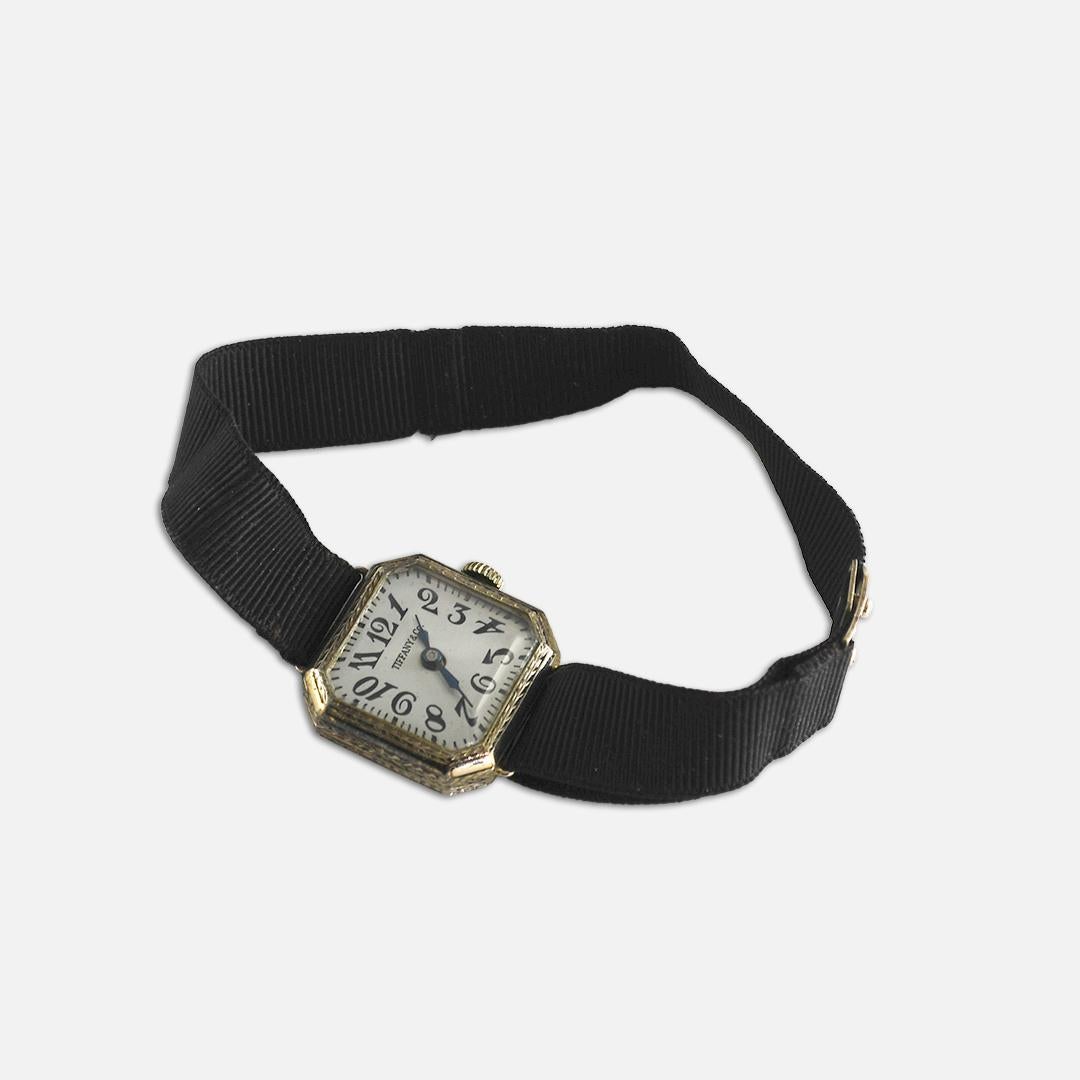 Women's or Men's 18K White Gold 1920's Vintage Tiffany & Co. Watch 22mm