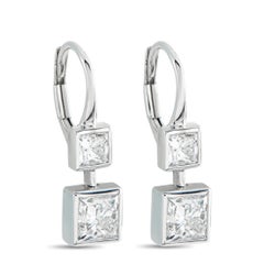 18K White Gold 1.92ct Diamond Earrings AER-21650