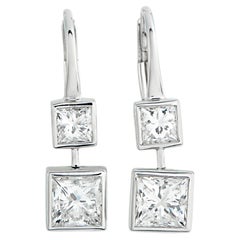 18K White Gold 1.92ct Diamond Earrings AER-21650