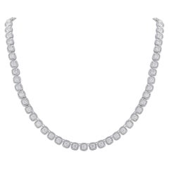 18K White Gold 19.75ct Diamond Necklace ANK-20161-2