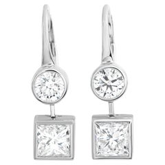 18K Weißgold 2,04ct Diamant-Ohrringe AER-21649