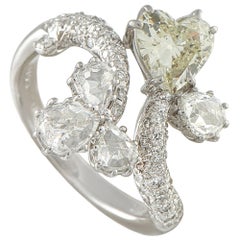 18K Weißgold 2,08ct Diamant Bypass Ring MF16-110625