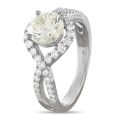 18K White Gold 2.09ct Diamond Ring MF44-031726