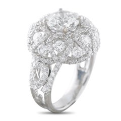 Anillo de oro blanco de 18 quilates con 2,0 ct de diamantes MF12-020926