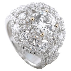 Anillo de oro blanco de 18 quilates con 2,0 ct de diamantes MF12-020926
