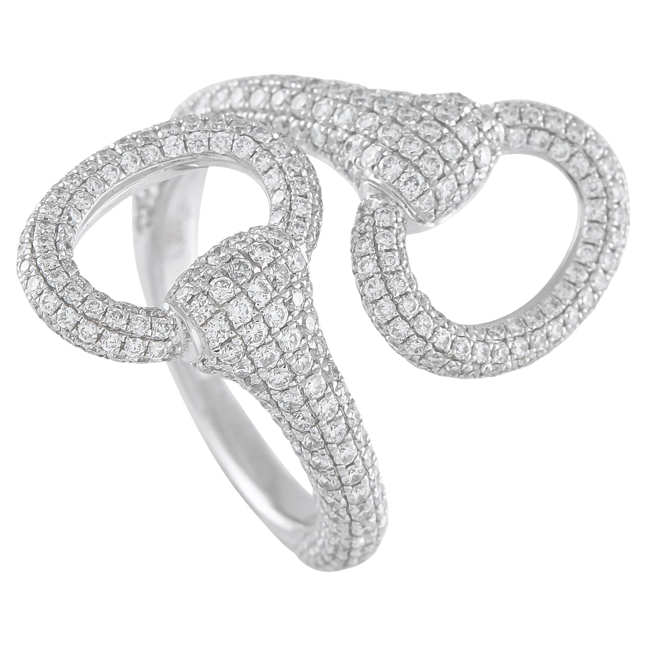 18K Weißgold 2,10ct Diamant Ring