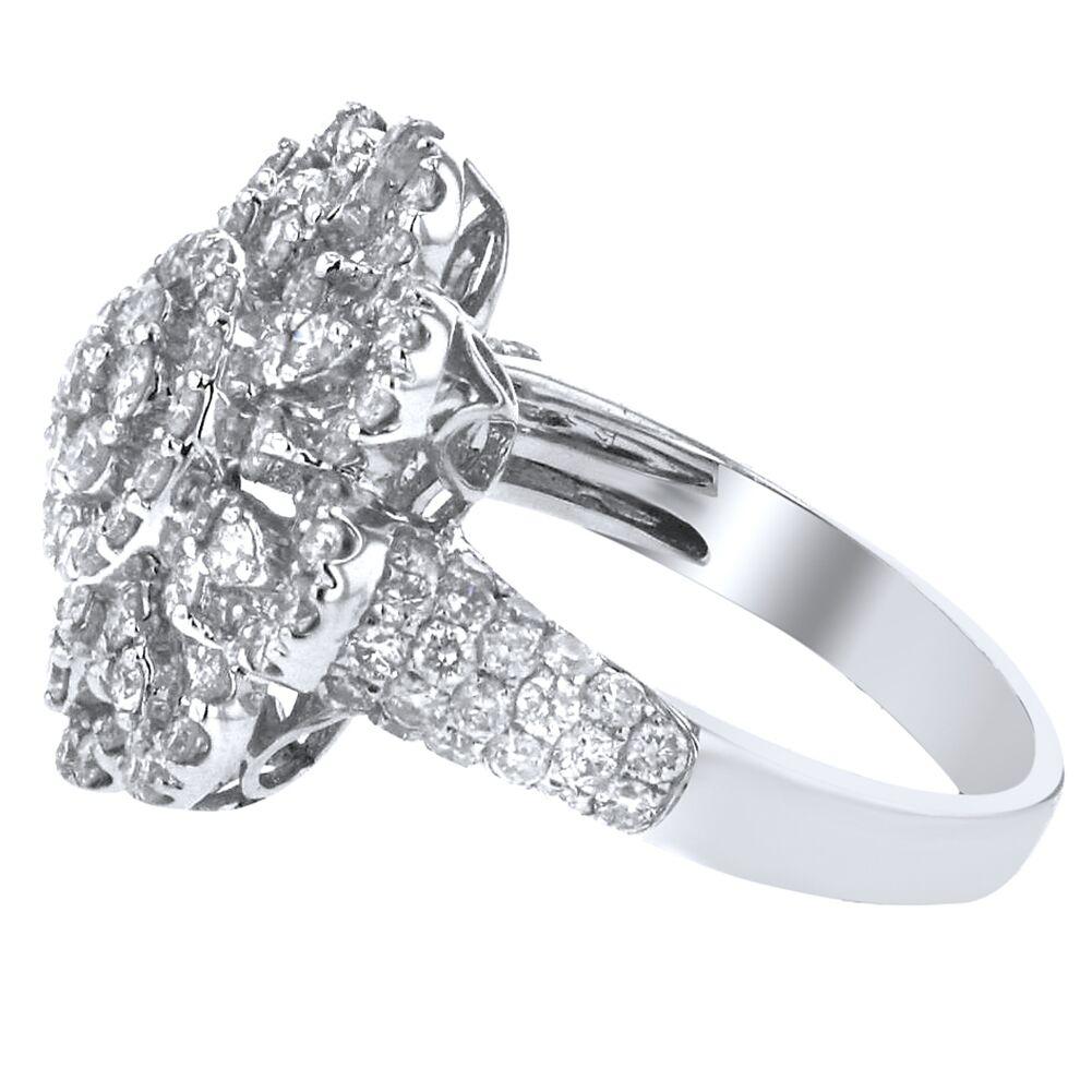 Metal Type: 18K White Gold
Hallmark: 18K, Maker's Mark

Metal Finish: High Polish
Total Item Weight (g): 5.67
Gemstone: Diamond
Carat Total Weight: 2.14
Stone Shape: Single Cut
Color Grade: White Gold
Clarity Grade: Slightly Included