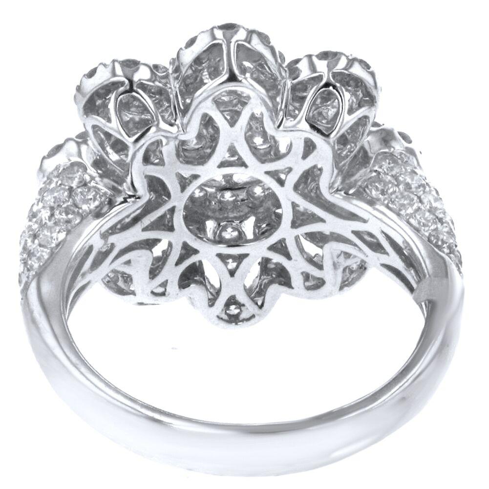 flower petal engagement ring