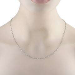 Collier en or blanc 18K avec 2.15ct de diamants