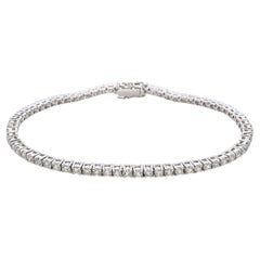 Pulsera Tenis Oro Blanco 18k 2.1tcw Diamantes
