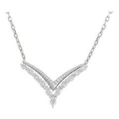 18K White Gold 2.20ct Diamond Necklace ANK-19822