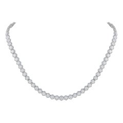 18K White Gold 22.25ct Diamond Necklace ANK-18992