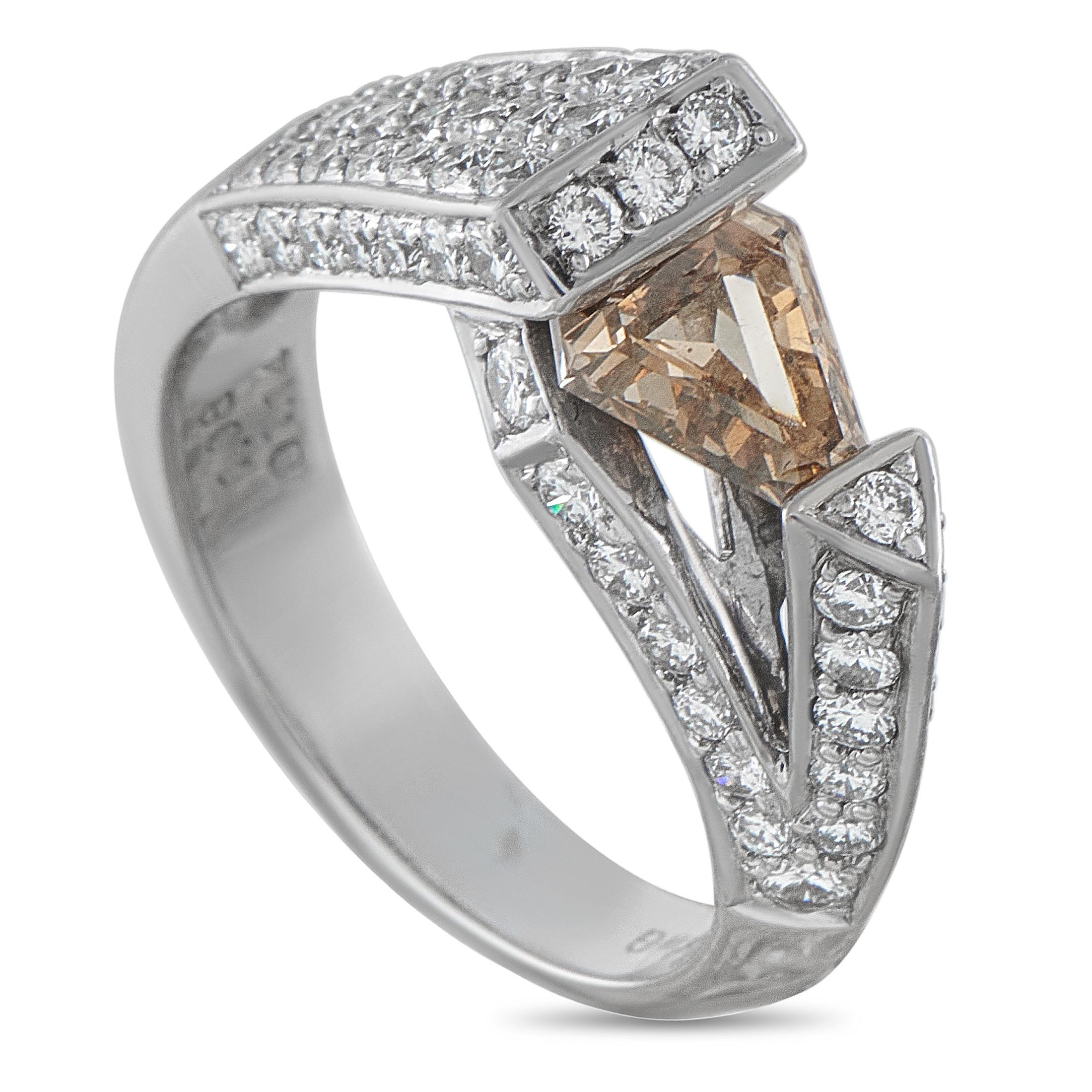 18K White Gold 2.22ct Diamond Ring #5302 For Sale