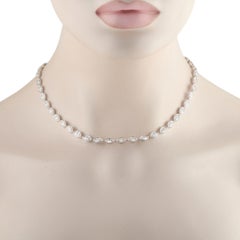 18K White Gold 23.0ct Diamond Necklace ANK-20966