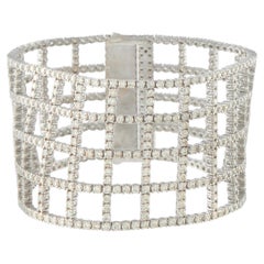 18K White Gold 23.44ct Fancy Yellow Diamond Bracelet MF04-070626